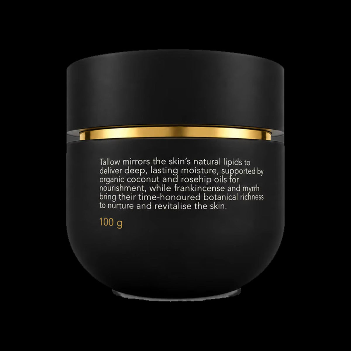 Tallow Gold 100 g jar, back label