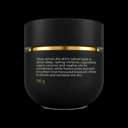 Tallow Gold 100 g jar, back label